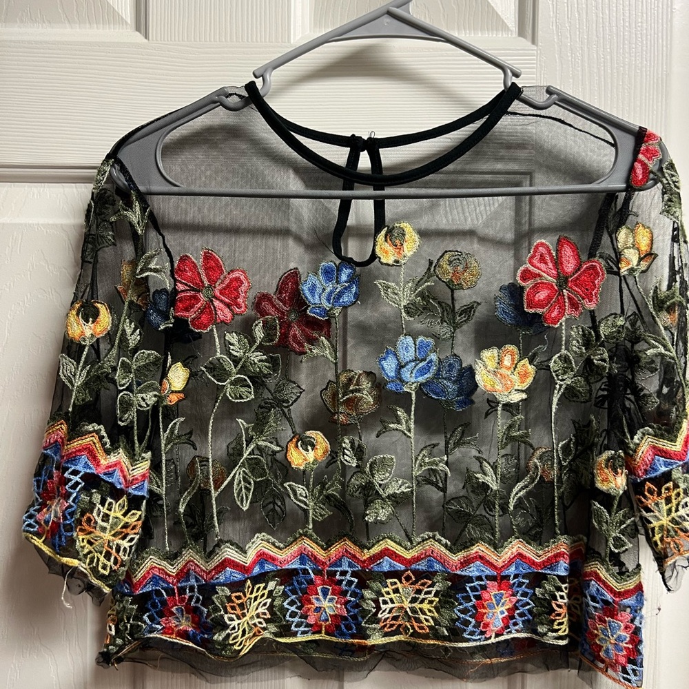 SHEIN VCAY Vacation Style Knitted Mesh for summer